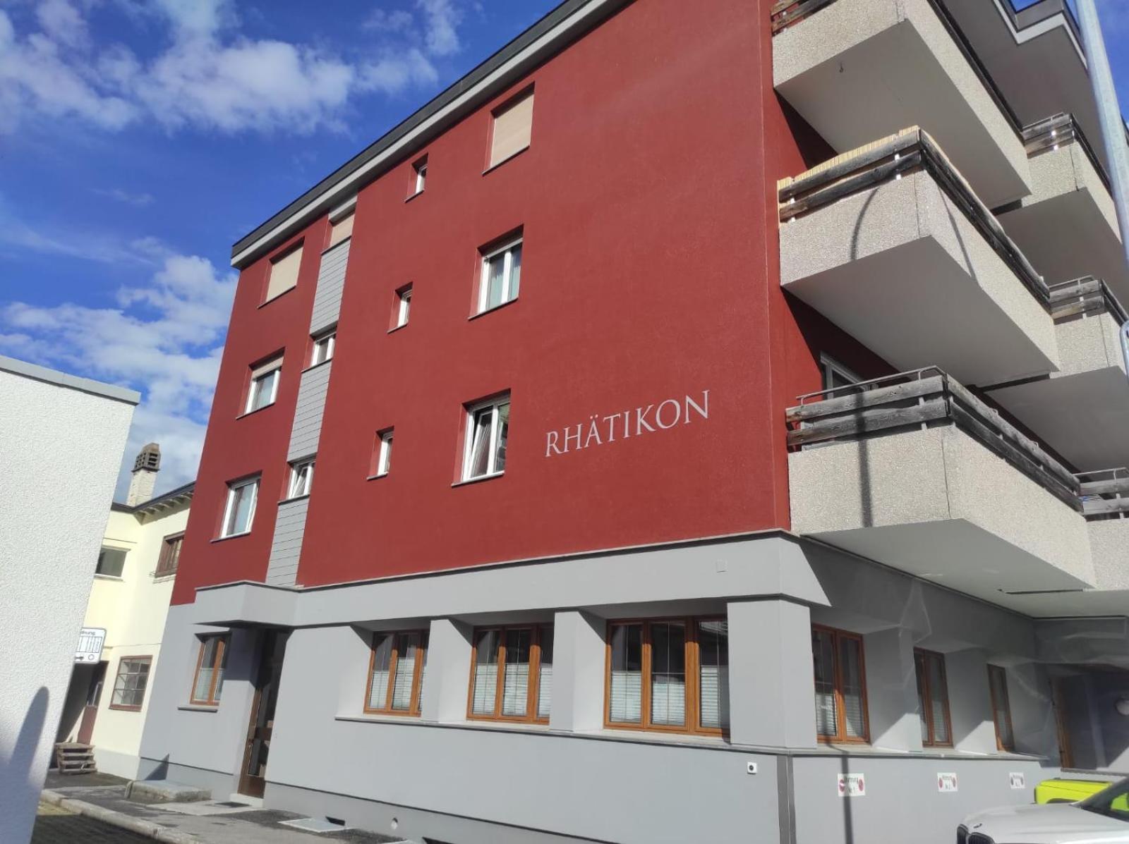 Haus Rhaetikon 1. Og, Links Appartement Davos Buitenkant foto
